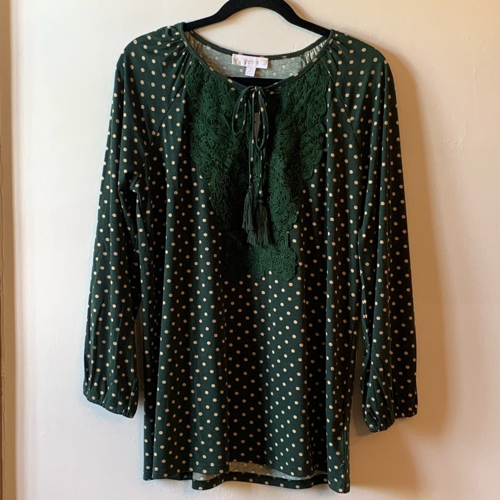 Suzanne Betro Weekend Polka Dot Top